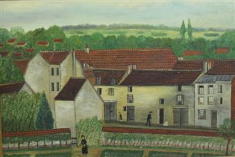 Vieille rue à Pontoise - E.bray