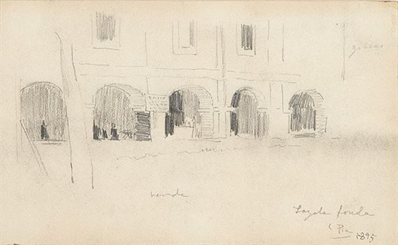 La fonda de Loyola by Cecilio Pla y Gallardo, 1895