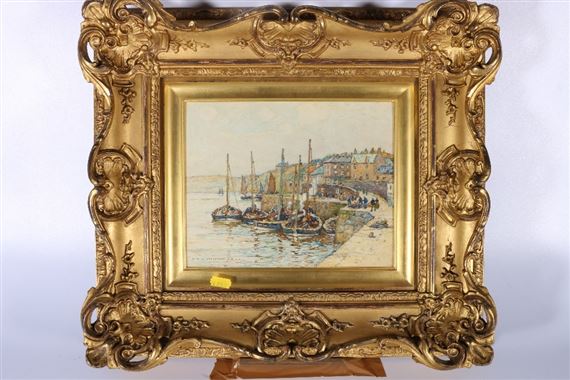 Salmon Station on the River Tweed by Robert McGown Coventry