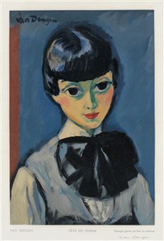 de キース・ヴァン・ドンゲン、「Tete jeune 300-1774276126.jpg Femme」 絵画
