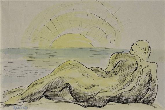 Basil Ivan Rakoczi | Reclining Male Figure | MutualArt