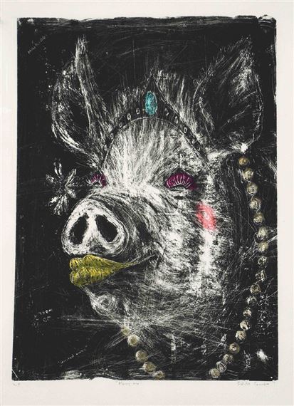 Two works: Magolide, and Merry Me by Sifiso Temba, 2017