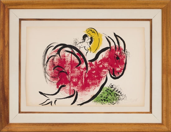 Marc Chagall | The Red Rooster (1952) | MutualArt