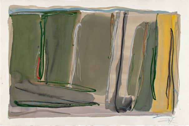 Artwork by Larry Zox, Untitled, Made of acrylic on paper