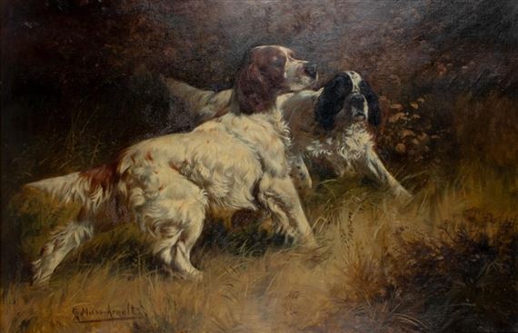 Two Setters by Gustave Muss-Arnolt