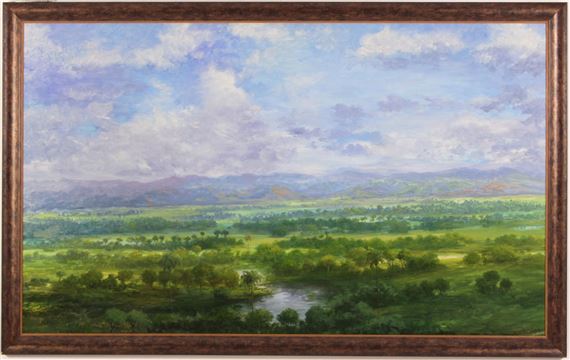 Extremely Large Verdant Landscape by Virgilio Patiño Gutierrez