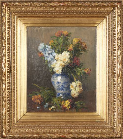 Ernest Quost | Natureza morta com flores (1897 - 1898) | MutualArt