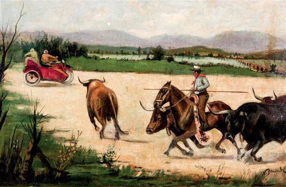 El mayoral y el visitante inesperado - V. Blanch