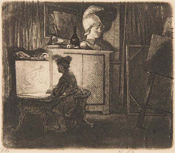 Draughtsman (fourth state) by Jean-Pierre Norblin de La Gourdaine, 1776-1779