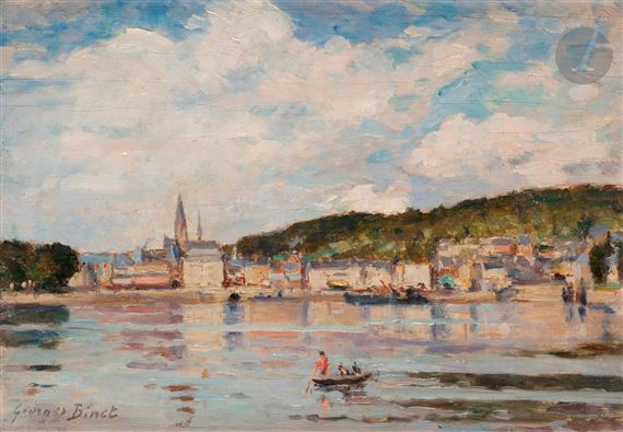 La Seine à Caubedec by Georges Jules Ernest Binet