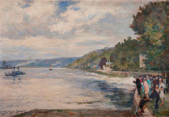Bord de Seine animé by Georges Jules Ernest Binet