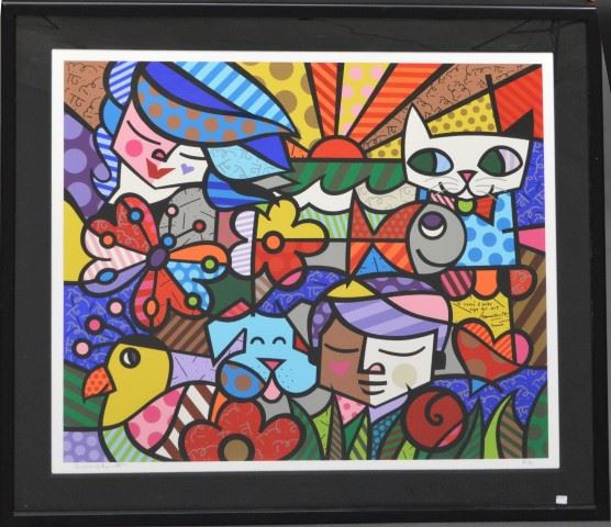 Romero Britto | BRITTOS GARDEN (2000) | MutualArt
