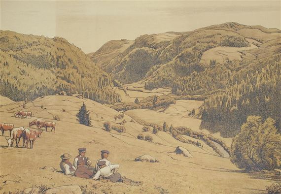 Sonntagnachmittag by Hans Thoma, 1906