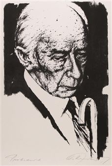 Portrait Theodor Heuss - Oskar Kreibich