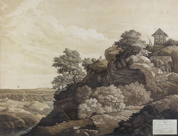 Le Belveder (!) by Jacob van Ruisdael, Johann Gottlieb Prestel