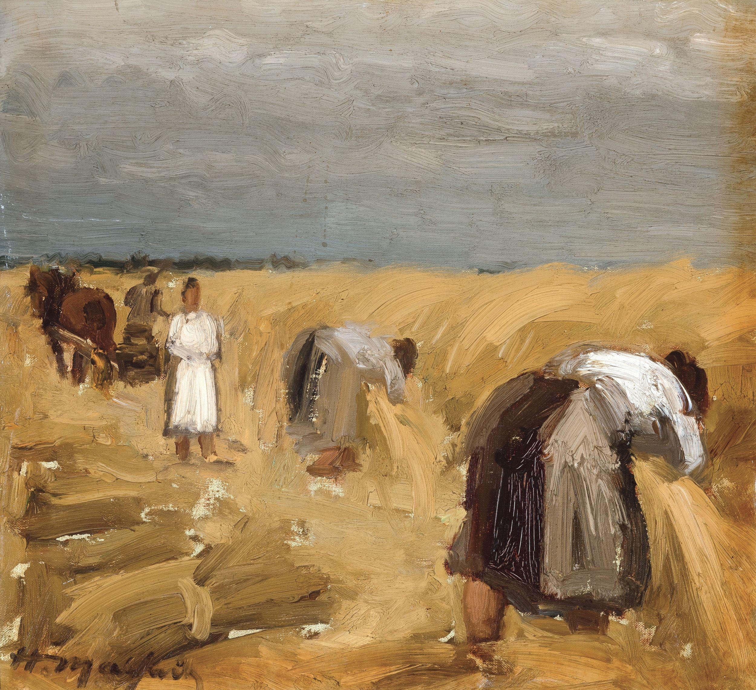 Hubert Malfait | The Sheaf-Binders (1946) | MutualArt