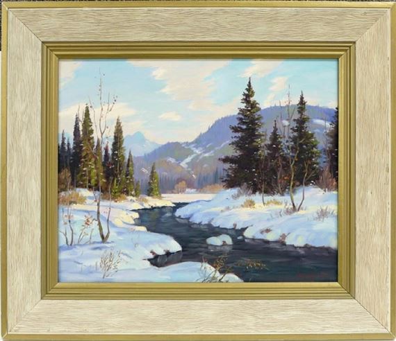 A Valley in the Foothills by Roland Gissing, 1960