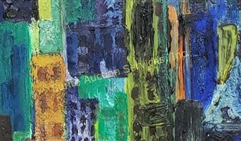 impressionist panoramic city view - Joyce Buchanan