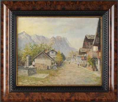 Die Frühlingstraße in Garmisch by Walter Thamm