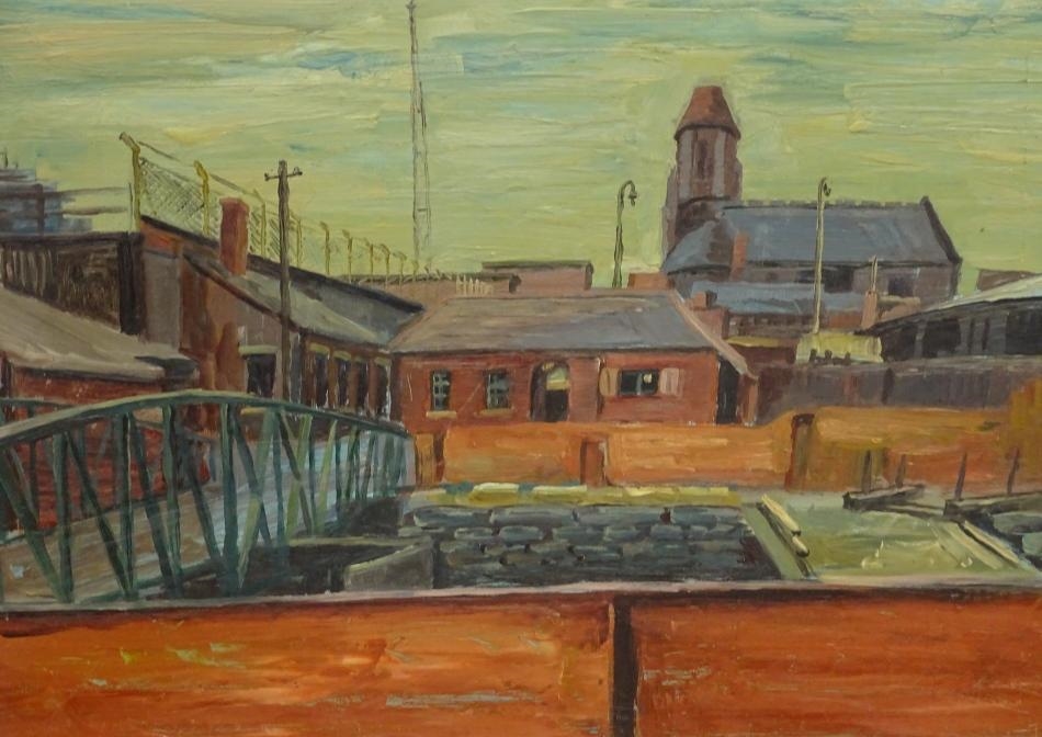 Noel Rowston Brannan Industrial scene MutualArt