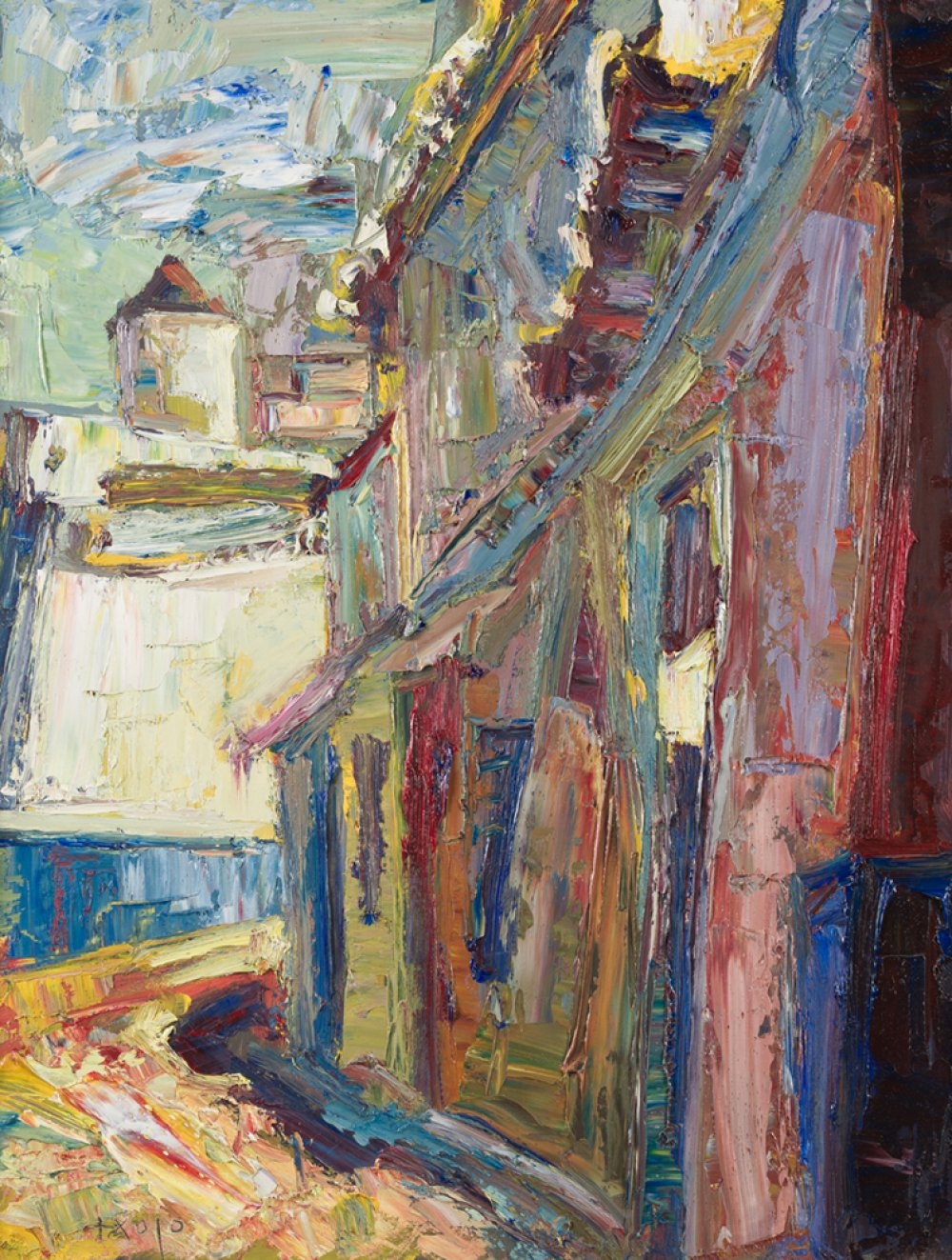 Artwork by José Manuel Exojo, CRIPTANA, Made of oil on hardboard