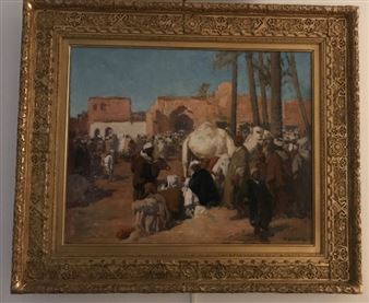 Scène de Marché au Maroc - Robert Génicot