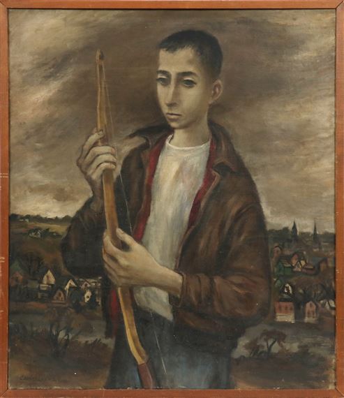 BOY WITH BOW by Carlos Lopez, 1946
