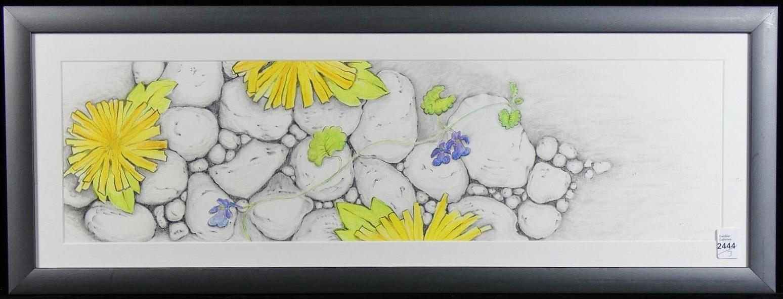 Artwork by Michael Salter, Wild and Free #1", "Wild and Free #2" and "Wild and Free #5, Made of pastels and pencils