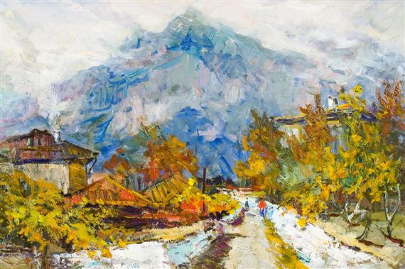 Autumn in Crimea by Victor Aleksandrovich Ferber, 1958