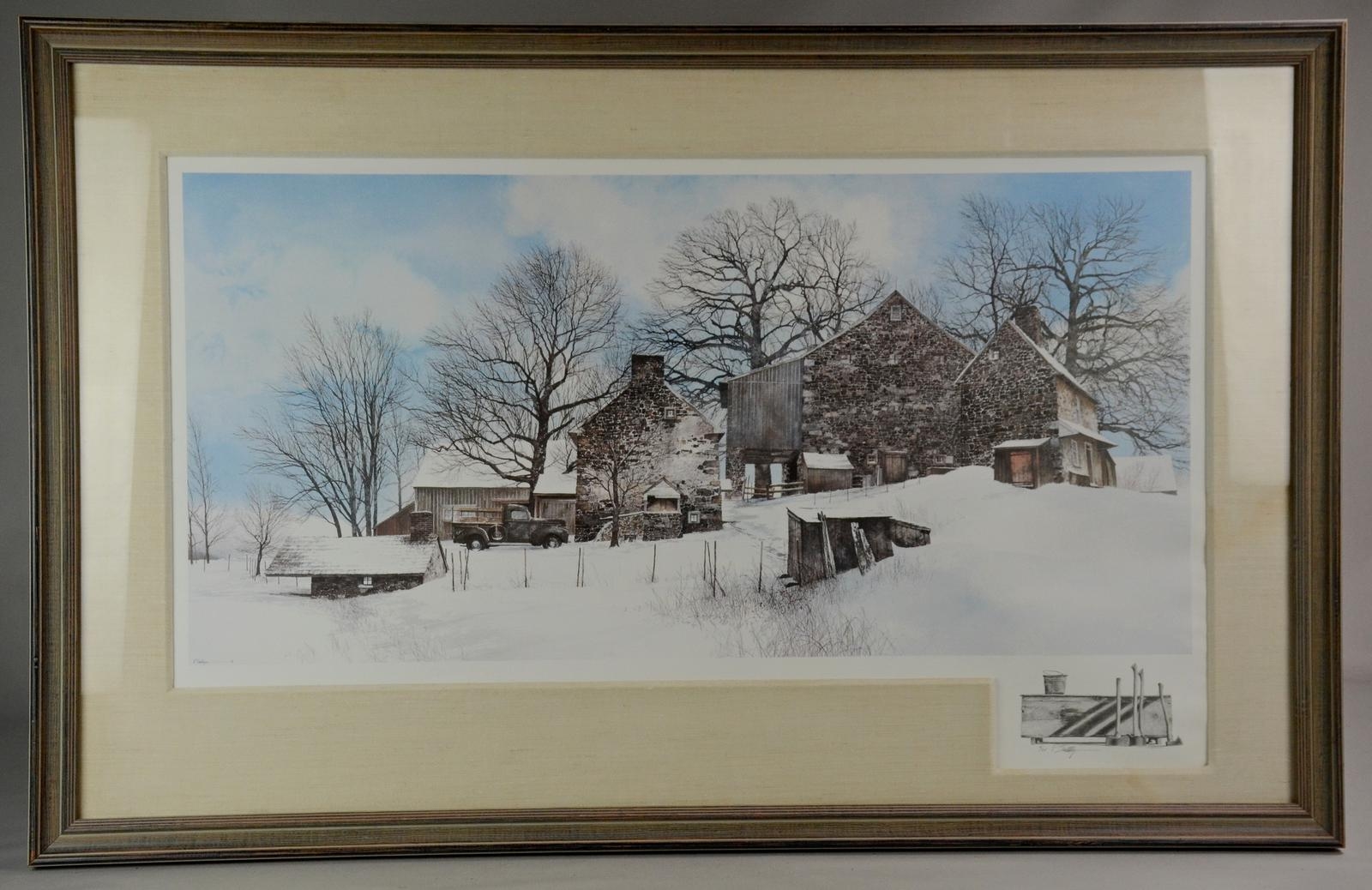 Peter Sculthorpe A Stone Farm House In Winter Mutualart