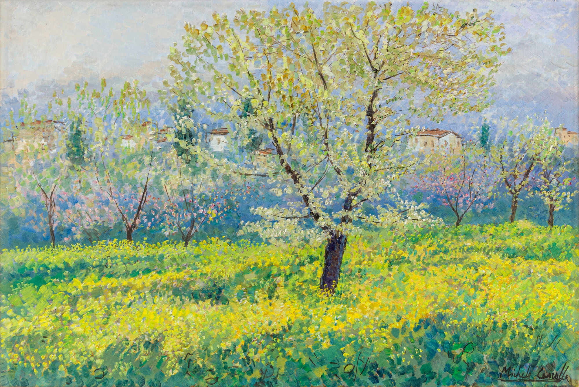 michele-cascella-paesaggio-con-fiori-rossi-mutualart