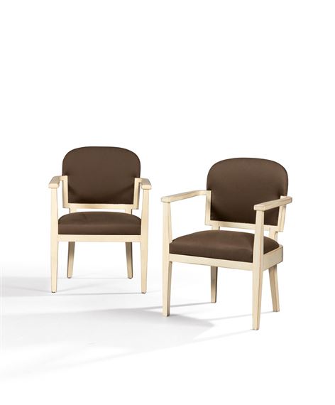 PAIR OF ARMCHAIRS,  [PAIRE DE FAUTEUILS, VERS 1929] by Henry van de Velde, CIRCA 1929