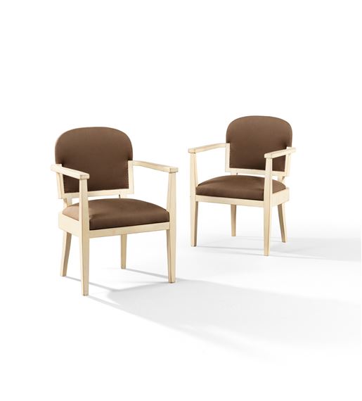 PAIR OF ARMCHAIRS,  [PAIRE DE FAUTEUILS, VERS 1929] by Henry van de Velde, CIRCA 1929