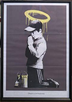 版画 "FORGIVE US OUR TRESPASSING" POSTER 2010 Banksy | Forgive us our trespassing (2010) | MutualArt