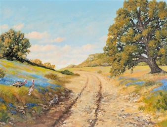 Turkeys Crossing Road - Ezequiel Hernandez