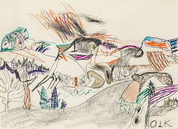 Landscape by Karl Anton Fleck, 1980