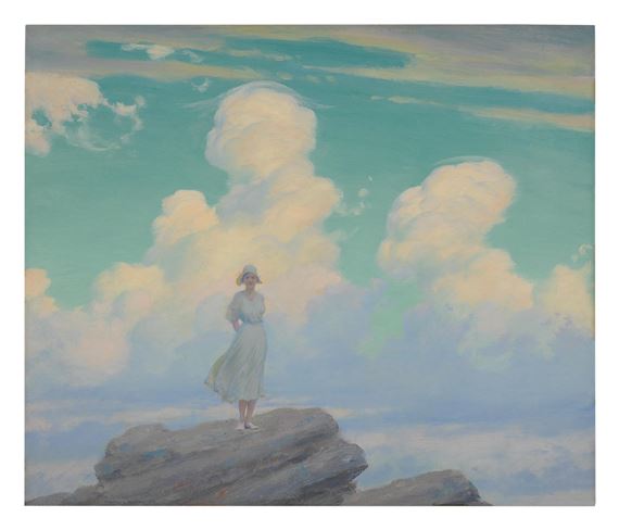THE VEILED CLOUD by Charles Courtney Curran, dated 1926