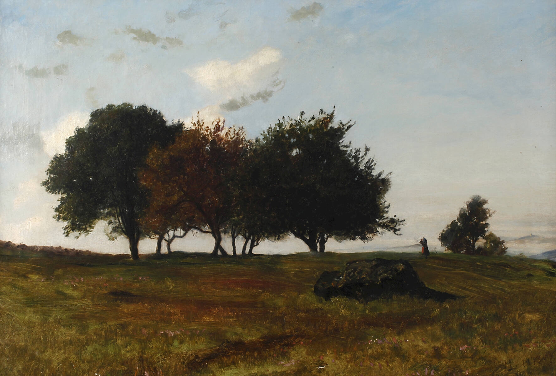 Artwork by Albert Lang, Auf der Höhe, Made of Oil on canvas