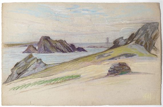 "Côte bretonne au printemps" by Mary Antoinette Amennecier