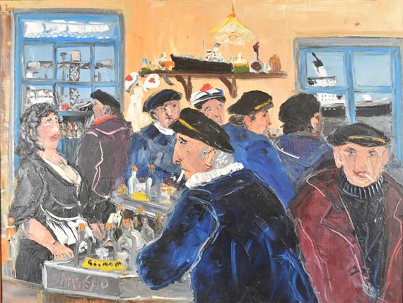 "Au café, Chez Mado" by Christian Sanseau