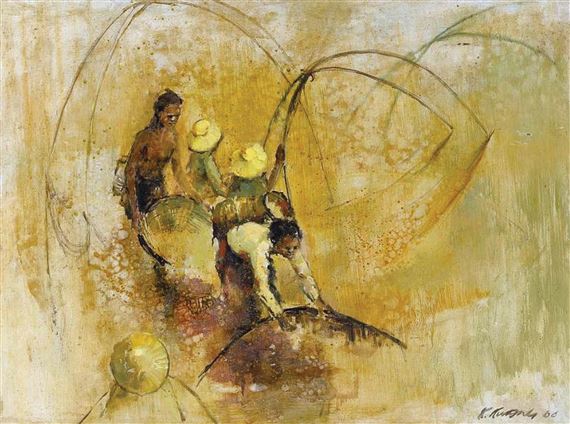 Tin Miners by Choo Keng Kwang, 1966