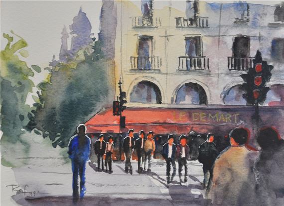 Nik Rafin | Bustling City (1999) | MutualArt