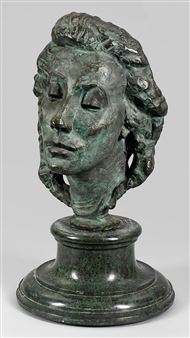 Büste einer jungen Frau - Fritz Maskos