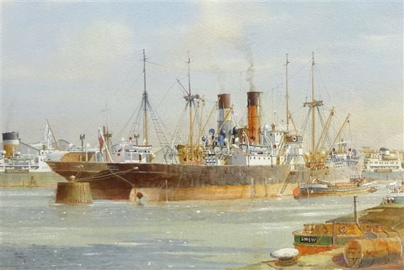 Moored at the Dolphins Awaiting Orders by Colin Verity