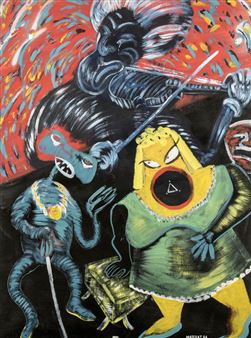 Le monstre violoniste et les danseurs - Jérôme Mazerat