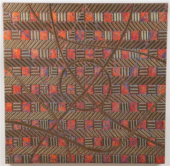 ABSTRACT BIOTIC PATTERN by Frank Faulkner, circa 1990