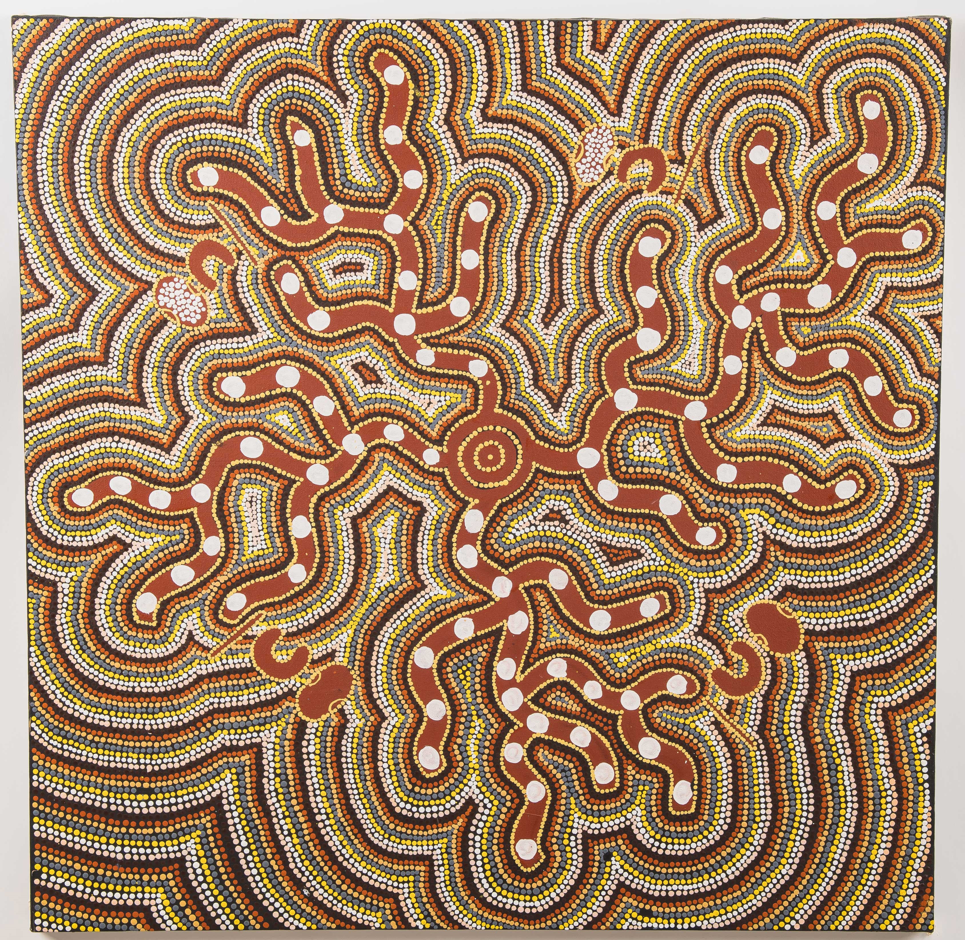 Artwork by Kathleen Martin Nungurrayi, UNTITLED, Made of acrylic on linen