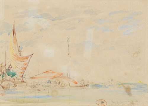 Transbordement des crabes by Félix Ziem, 1872