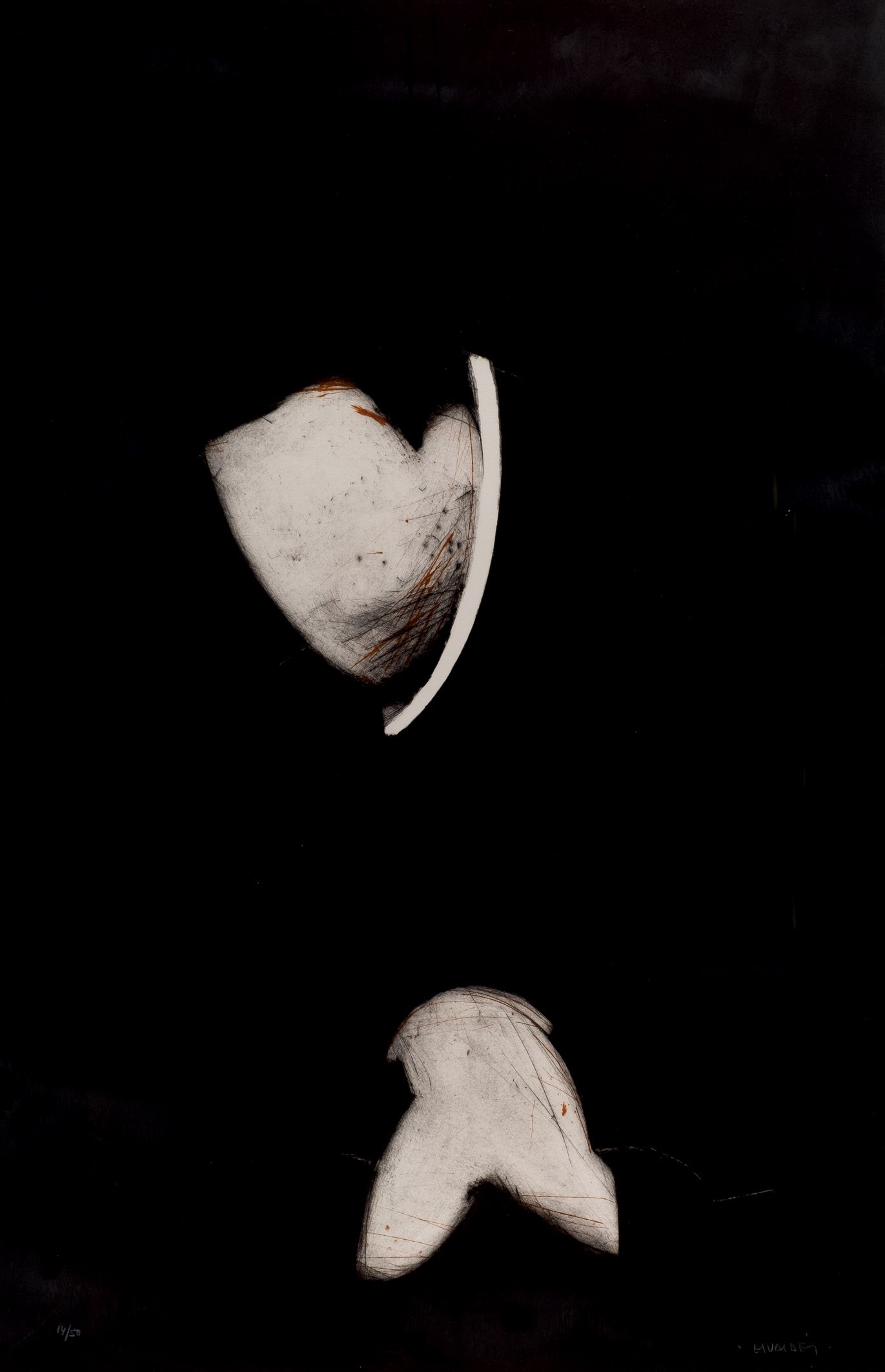 Artwork by Manolo Valdés, Sin título, Made of Etching on paper