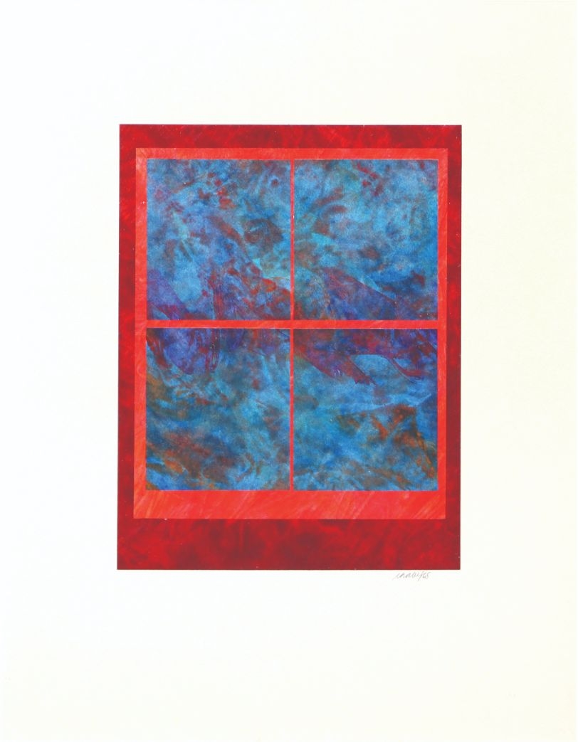 Artwork by Roberto Chabet, Untitled (Window Series), Made of acrylic and collage on board